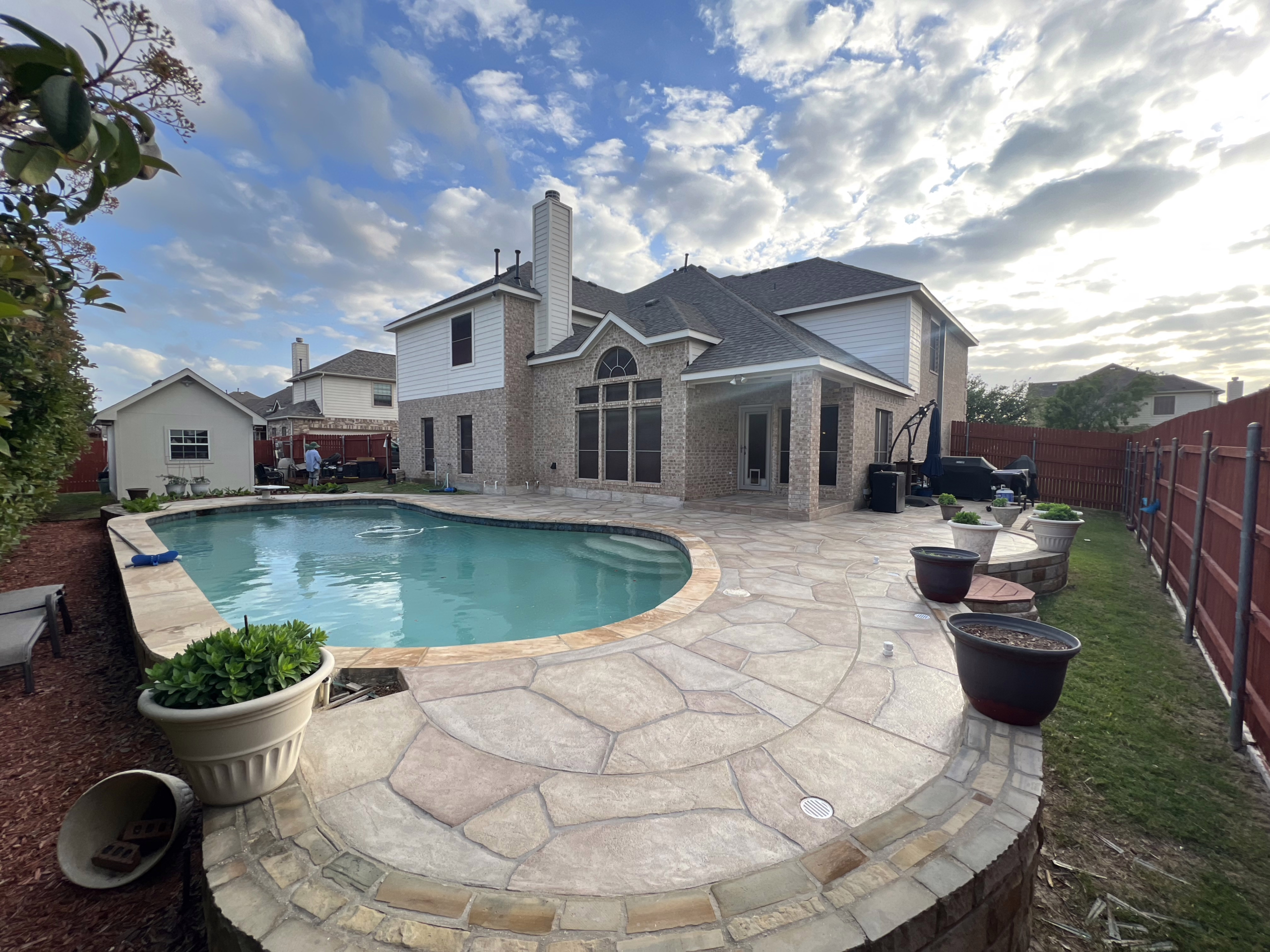 Pool deck resurfacing and coating in Fort Worth, TX